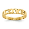 thumbnail image 1 of Solid 14k Yellow Gold Love Ring Band Size 7.5, 1 of 6