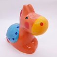 thumbnail image 4 of WitnyStore Coin Bank 6" Orange Crouching Horse - Hand Made Painted Ceramic Money Saving Piggy Banks Removable Coins Container Storage Cute Colorful Porcelain Decorative Collectible Home Décor Gifts, 4 of 8