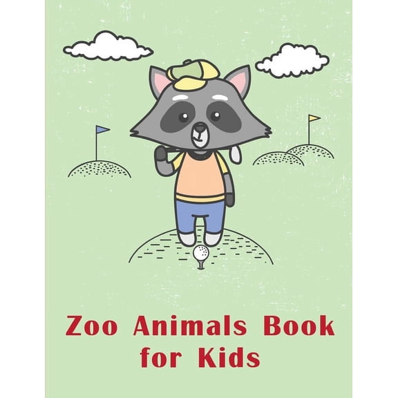 Children's Art Zoo Animals Book for Kids: Children Coloring and Activity Books for Kids Ages 2-4, 4-8, Boys, Girls, Fun Early Learning, Book 12, (Paperback)