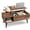 Rustic Brown, variant on GALAXHERO Lift Top Coffee Table with Storage Small Living Room Table with Storage Shelf & Hidden Compartment Rustic Brown