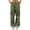 Army Green women plus size cargo pants a1, variant on Women Plus Size Wide Leg Cargo Pants with Pockets Casual Solid Drawstring Loose Long Trousers Streetwear Beach Vacation Travel Lounge Pants, Black 3XL