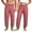 Gray/Red, variant on LuLiaMenton Couples Hanukkah Pajama Pants Blue Menorah Dreidel Jogger Sleepwear Elastic Waist
