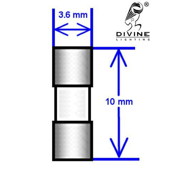 10 qty divine lighting 3 6x10mm 2 5a fast blow fuse fa 2 5 amp 250v