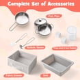 thumbnail image 5 of Topbuy Wooden Kitchen Playset Kids Pretend Play Kitchen with Chalkboard Ice Maker Sink Fabric Drawer & Dishwasher White, 5 of 10