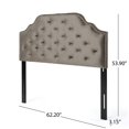 thumbnail image 4 of Sora Grey Velvet Queen/Full Headboard, 4 of 5