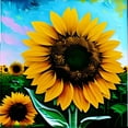 thumbnail image 2 of Golden Greetings - Sunflower Canvas Wall Art - Blooming Sunflower Canvas Wall Art, 2 of 2