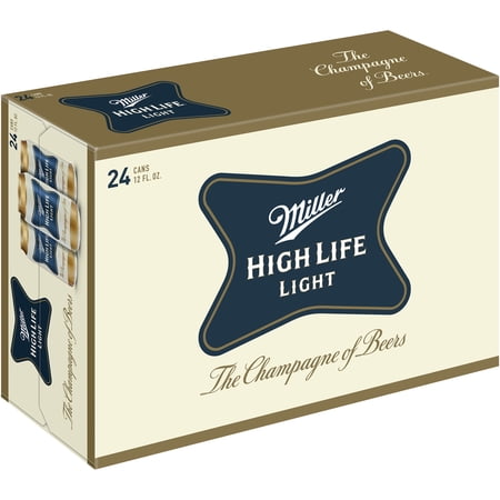 Miller High Life Light Beer 24-12 fl. oz. Cans - Walmart.com