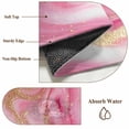 thumbnail image 6 of Round Rugs 4Ft, Marble Pink Round Area Rug Washable Indoor Throw Carpet, Modern Abstract Artwork Luxury Golden Soft Non Slip Circle Rug for Kitchen Nursery Room Home Decor Aesthetic, 6 of 8