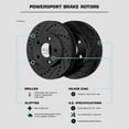 thumbnail image 3 of PowerSport Front Brakes and Rotors Kit |Front Brake Pads| Brake Rotors and Pads| Semi Metallic Brake Pads and Rotors - BBCF.46056.03, 3 of 6