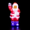 thumbnail image 3 of Northlight LED Lighted Commercial Grade Acrylic Waving Santa Claus Outdoor Christmas Decoration -, 3 of 9
