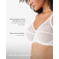 thumbnail image 3 of wacoal women's retro chic underwire bra,black,36dd, 3 of 5