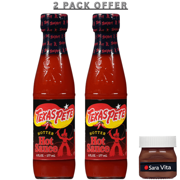 Texas Pete Hotter Hot Sauce, 6 Fl Oz