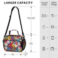 thumbnail image 4 of FORMRS Student Insulated Lunch Bag with Shoulder Strap Reusable Cooler Box for School, Whimsical Floral, 4 of 9