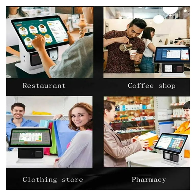 POS System, POS Cashier Register, Cash Register Machine With Touch Screen 15" For Retail, Restaurant, Store, Club