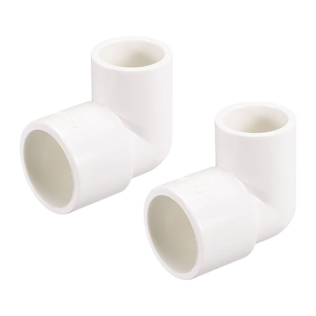 Accesorio de tubería, codo de 90 grados Schedule 40 blanco 20mm x 25mm socket 10 piezas