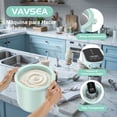 thumbnail image 4 of Maquina de Helados VAVSEA de 1700ML, 2 en 1 Maquina para Helados Eléctrica con Pantalla LED y Temporizador, Recipiente Congelador con Doble Aislamiento para Helado, Yogur Helado y Sorbete, Verde Menta, 4 of 7