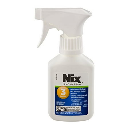 3 Pack NIX Lice Control SPRAY for Furniture Bedding Kills Lice Bedbugs 5oz