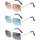 thumbnail image 1 of Gafas de sol Weewooday, rectangulares, sin montura, tintadas, vintage, Y2K, 1 of 6