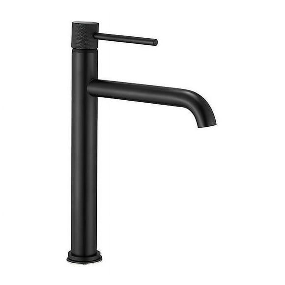 Black Full Copper Basin Faucet Bathroom Sink Faucet - Black