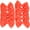Orange, variant on Set of 12 Orange Sequin Bows 5 Inches Large Glitter Bows Wholesale Bows, DIY Fabric Hair Bows - No Clips
