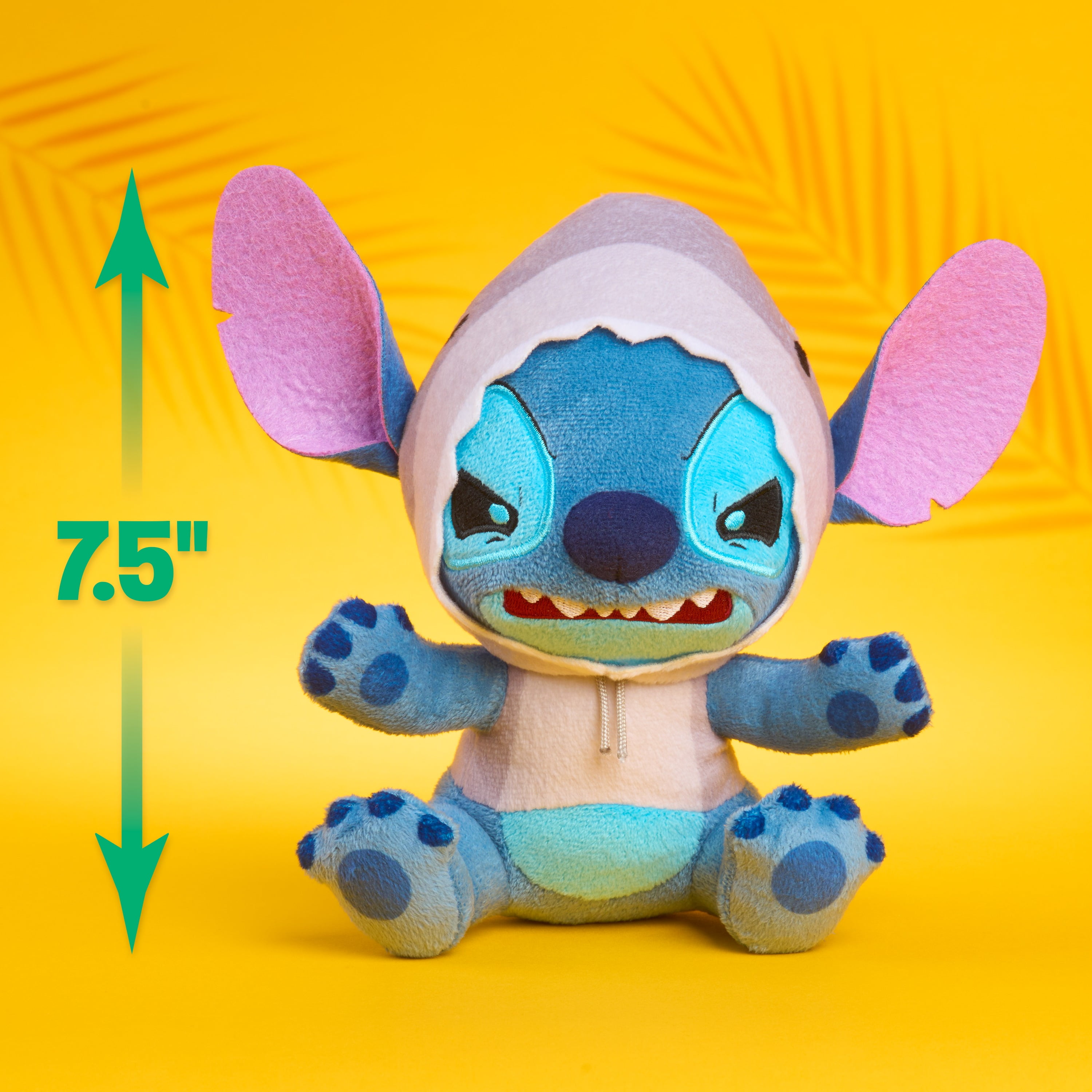 Disney Stitch Goes Wild Small Plush - Stitch Shark, Cute & Fluffy, For Kids, Fans & Collectors