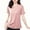 Pink, variant on Sevevn Women's Fashionable Retro Embroidered Round Neck Five Quarter Sleeved Short Sleeved Blouse Gift for Adults Brown XXXXL