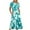 Green, variant on Penkiiy Women's Summer Casual Short Sleeve Crewneck Dress Casual Flowy Tiered Maxi Beach Dress With Pockets Shiny Print Dress L Purple