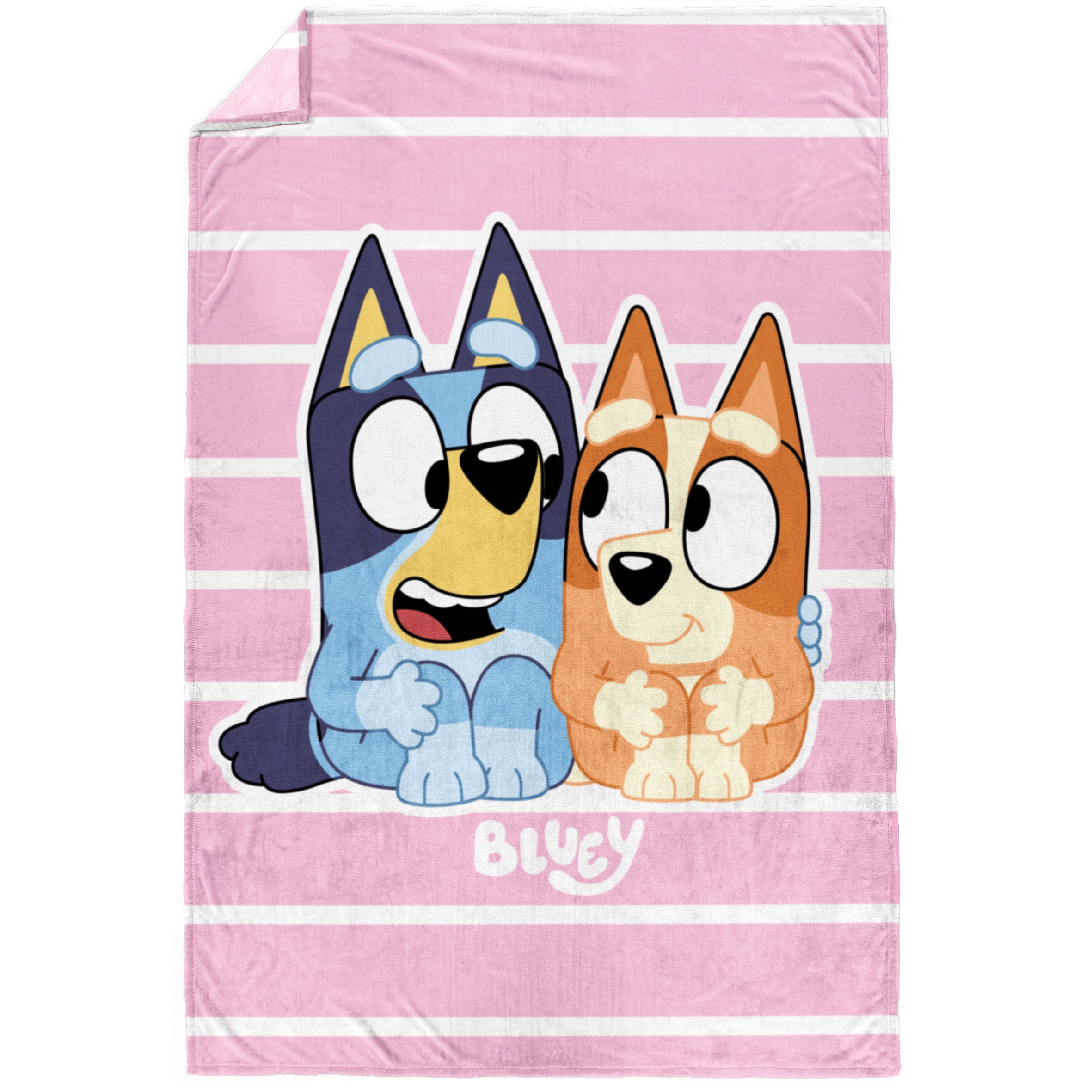 Bluey Kids Twin/Full Blanket, 62 x 90, Microfiber, Pink, BBC