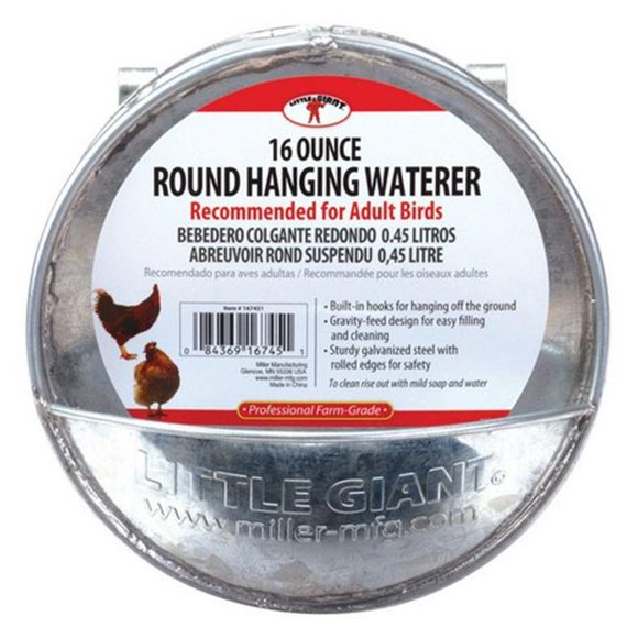 167451 Galvanized Round Hanging Feeder
