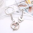 thumbnail image 2 of Valentines Day Gift for Him Her Husband Wife Couple Keychains Couple Gift for Boyfriend Girlfriend 2PCS Matching Keychain Set, 2 of 5