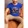 thumbnail image 3 of 4th of July American Flag Bald Eagle Mens Soft T Shirt, 3 of 5