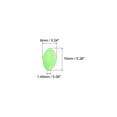 thumbnail image 2 of Uxcell 10x6mm Oval Soft Plastic Luminous Glow Fishing Beads Tackle Tool Green 200 Pieces, 2 of 5
