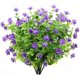 thumbnail image 1 of 4 piezas de flores artificiales de eucalipto, ramo de plantas verdes, flores de eucalipto falsas resistentes a los rayos UV (púrpura) oso de fresa Electrónica, 1 of 5