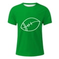 thumbnail image 4 of Mens T Shirts Rugby Print Short Breathable Comfortable Green Going Out Fall Tops size M, 4 of 4