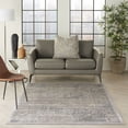 thumbnail image 2 of Nourison Graphic Illusions Grey Area Rug GIL09 5'3" x 7'5", 2 of 9