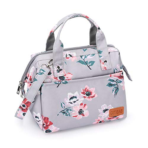 For Women Kids Men Insulated Canvas Bags Tote Bag Cooler Food Lunch Box New KY 