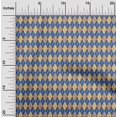 thumbnail image 1 of oneOone Cotton Jersey Blue Fabric Argyle Check Sewing Material Print Fabric By The Yard 58 Incheses Wide, 1 of 4