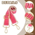 thumbnail image 3 of Correa de bolso Uxcell ajustable, correas de bolsa cruzada, correa ancha para hombro, cinturón de reemplazo universal para bolsos de mujer, rojo rosa, 3 of 6