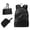 Black, variant on Foldable Convertible Backpack Tote 3-in-1 Travel Bag, Water Resistant Lightweight with 1 Main Compartment, Front Utility Pocket with Built-in Organizer, Seamless Handbag To Backpack