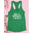thumbnail image 3 of Mothers Day White Text Racerback Tank Women -Image by Shutterstock, Female x-Small, 3 of 4
