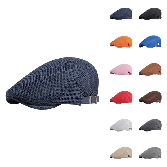 Women Mesh Beret Baseball Cap – Lightweight Breathable Summer Painter Hat, Vintage Casual Style, Sports Fashion Accessory for Daily Outfits
