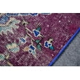 thumbnail image 6 of Vintage Rug, Turkish Rug, 1.7x2.6 ft Small Rug, Oushak Rug, Purple Bedroom Rugs, Rugs For Door Mat, Ethnic Bathroom Rug, 6 of 10
