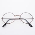 thumbnail image 4 of Espejo plano estilo príncipe sin graduación, gafas de moda vintage con marco redondo artístico para diversas ocasiones, 4 of 5