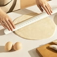thumbnail image 6 of Hyknon Silicone Rolling Pin Stainless Steel Inner Core Non-Stick Dough Roller White Rolling Pins for Baking Cookies Kitchen Supplies (10.4 Inch Long), 6 of 6