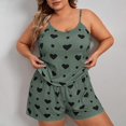 thumbnail image 2 of CQXIDFH Pajamas for Women Plus Size Sleeveless Tank and Shorts Pajama Set 2 Piece Soft Nightwear Soft Comfy Pj Sets, 2 of 9