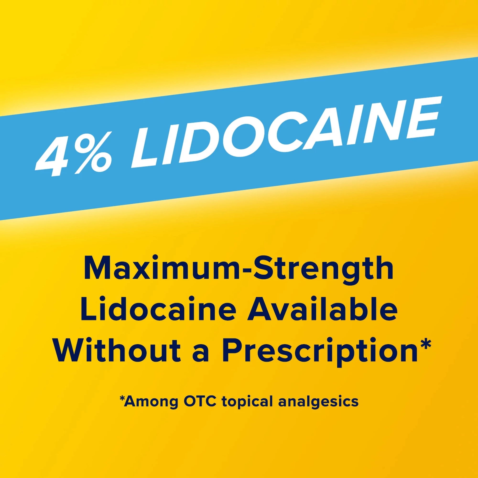 (2 pack) Aspercreme Lidocaine Pain Relief Patch for Back, Neck & Shoulder Pain, Topical Patches With Max-Strength 4% Lidocaine & Flexible Fabric Numbs Away Pain, 6 Ct.