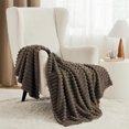 thumbnail image 6 of Queen Size Blankets for Beds, Soft Lightweight Fleece Fuzzy Throw Blanket for Couch, Brown Blankets and Throws for Women Girls, 80" x 90", 6 of 6