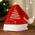 thumbnail image 3 of CYSFASHION Santa Hat Christmas Gifts For Teens Unisex Holiday Festive Women And Men Vlvet Xmas Classic Party Decor Brick Red, 3 of 4