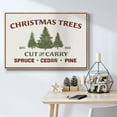 thumbnail image 5 of Christmas Farm Sign I - Framed Gallery Wrapped Holiday Canvas - 17 x 25 - Natural Wood Frame, 5 of 8