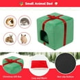 thumbnail image 3 of Christmas Rabbit Bed Large Rabbit House and Hideouts Warm Bunny Hut Cave for Rabbit Bunny Guinea Pig Chinchilla, 3 of 5